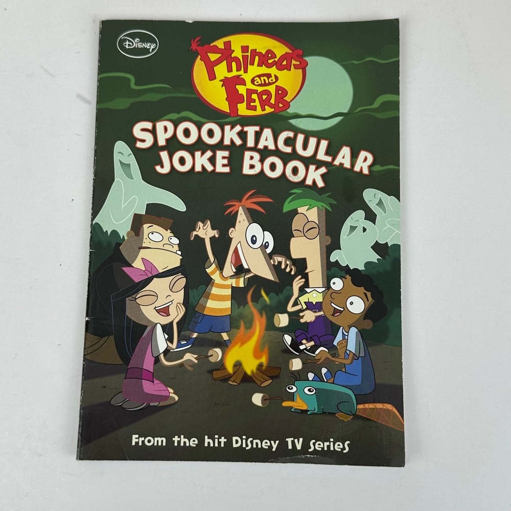 Disney Phineas and Ferb Spooktacular Joke Book Paperback 2012 First Edition Kids